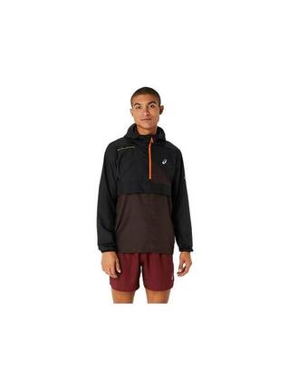 Jacke für Männer Asics Fuji Trail Schwarz