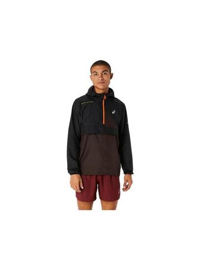 Jacke für Männer Asics Fuji Trail Schwarz