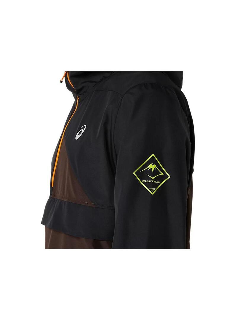 Jacke für Männer Asics Fuji Trail Schwarz 6/7