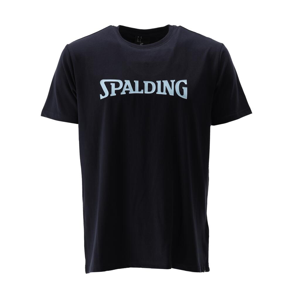Spalding - Tee-shirt Logo Homme De Basket Navy-light Blue Spalding - T-shirt Manches Courtes - Bleu - 38 S - Decathlon
