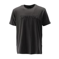 TEE-SHIRT LOGO HOMME DE BASKET charcoal-black Spalding