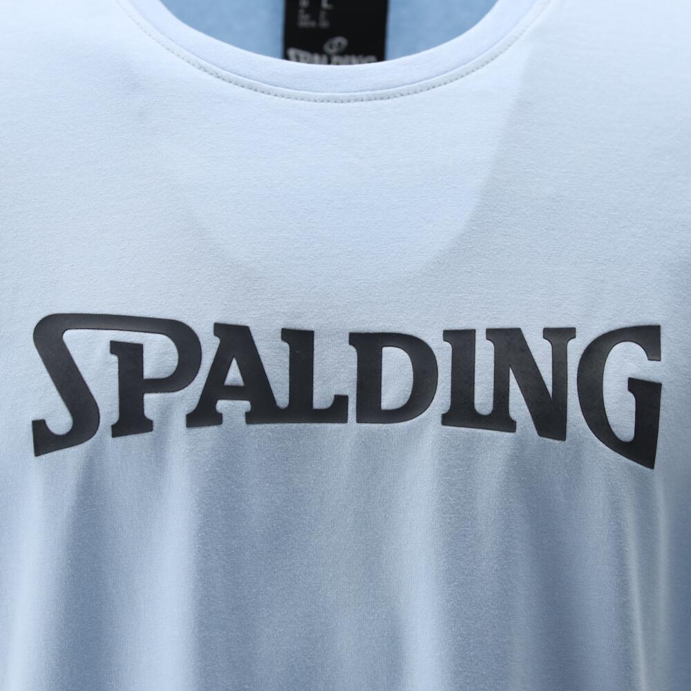 TEE-SHIRT LOGO HOMME DE BASKET light blue-navy Spalding 2/5