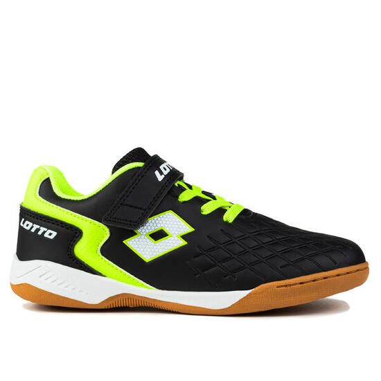 Lotto Dasher K Kinder Low Top Sneaker 2600920K 1124 BLACK/FR.YELLOW