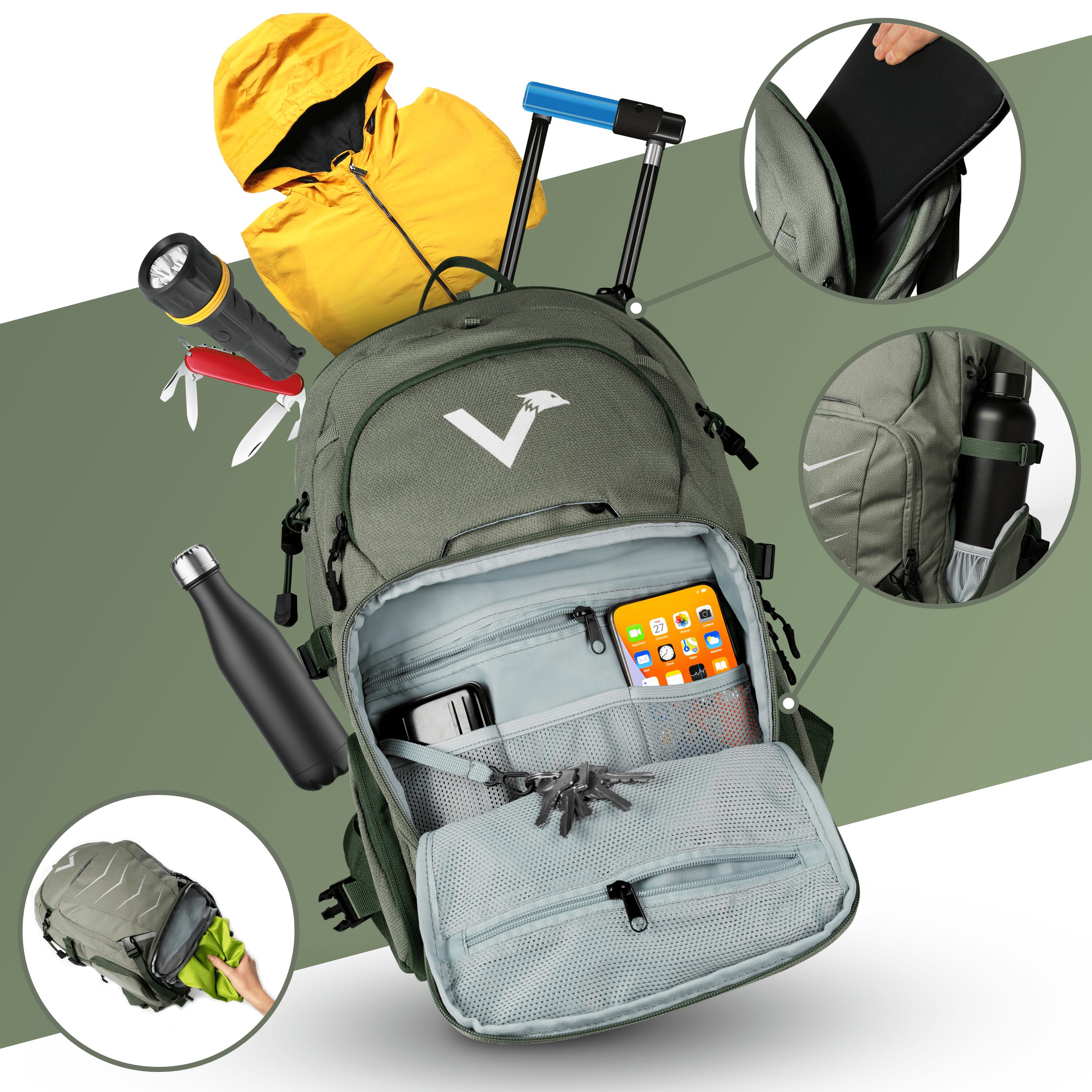 Rucksack Wanderrucksack Naturwandern Reiserucksack Wasserfest 22 L - Explorer 3/6