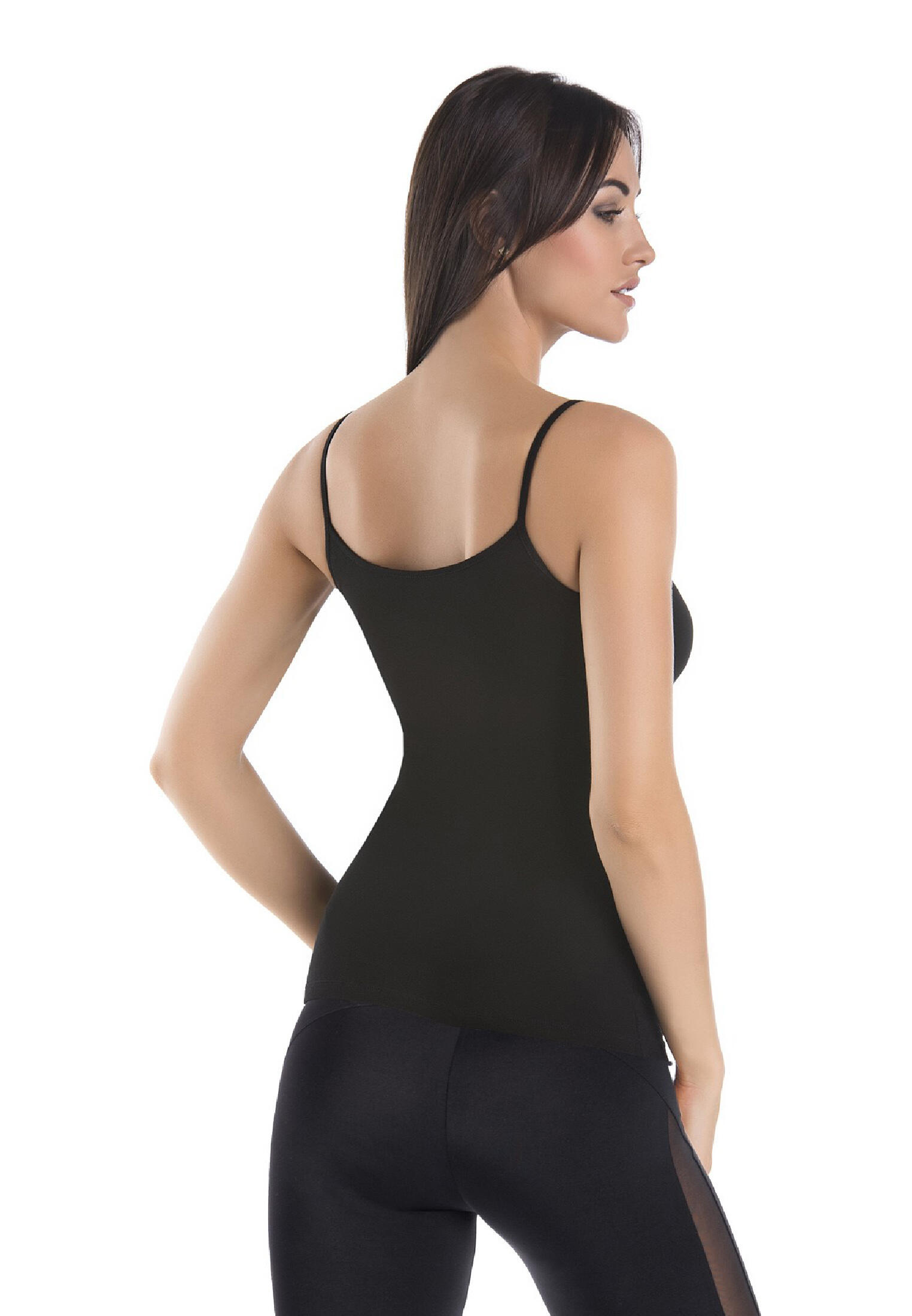 Katoenen top met bandjes en V-hals Teyli Melisa V 2/4