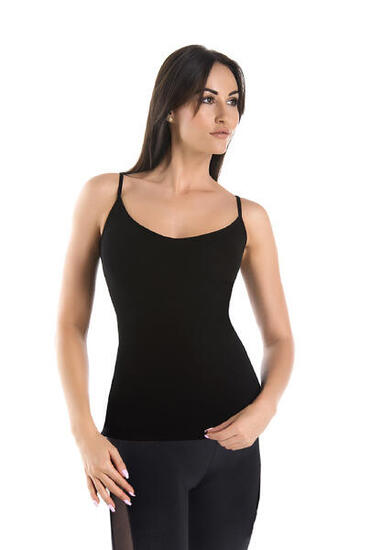 Maglietta in cotone con spalline e scollo a V Teyli Melisa V