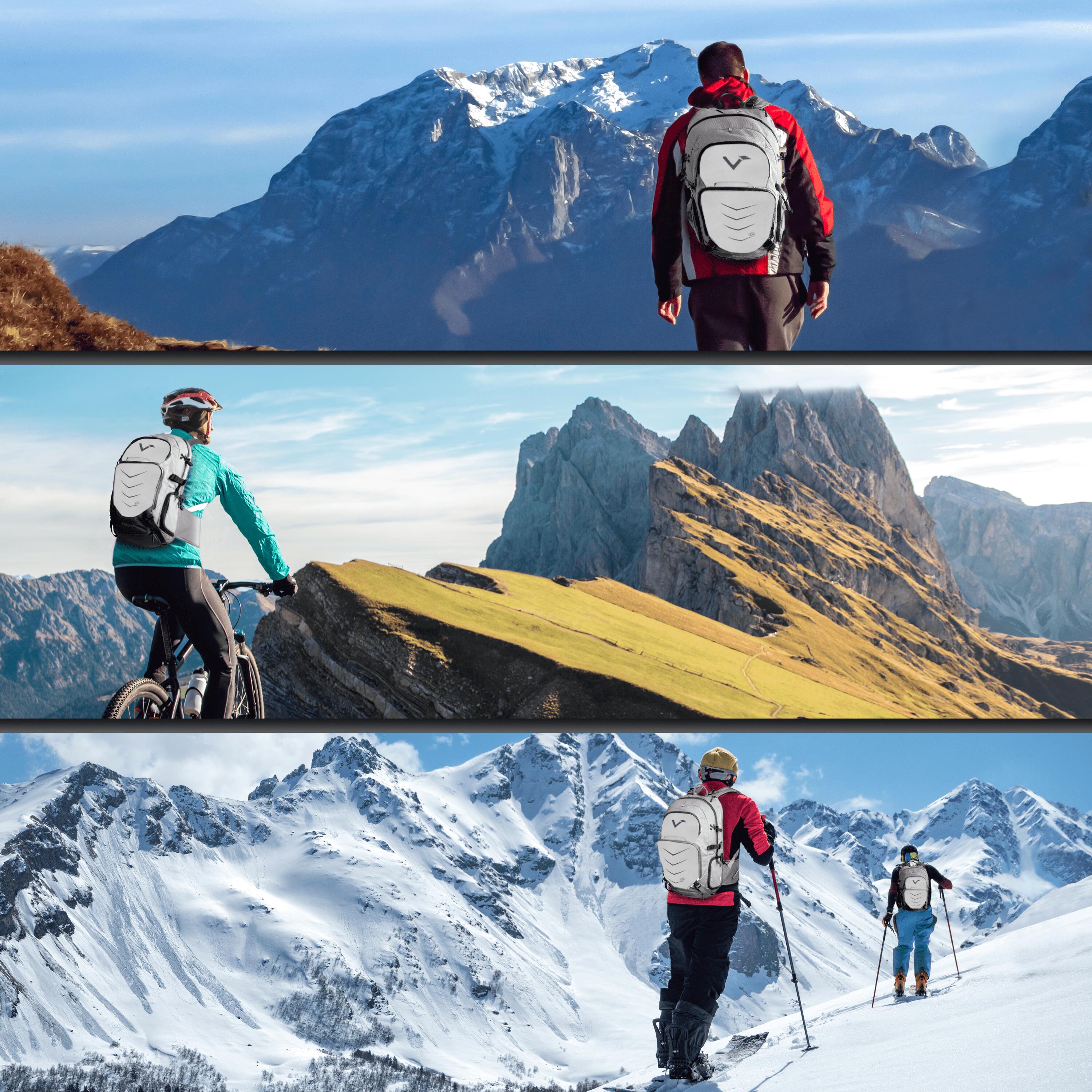 Rucksack Wanderrucksack Naturwandern Reiserucksack Wasserfest 22 L - Explorer 4/7