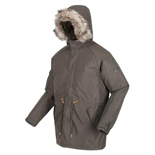 REGATTA Funktionsjacke Salinger III Freizeit Herren Dark Khaki Wasserdicht 5.000 mm