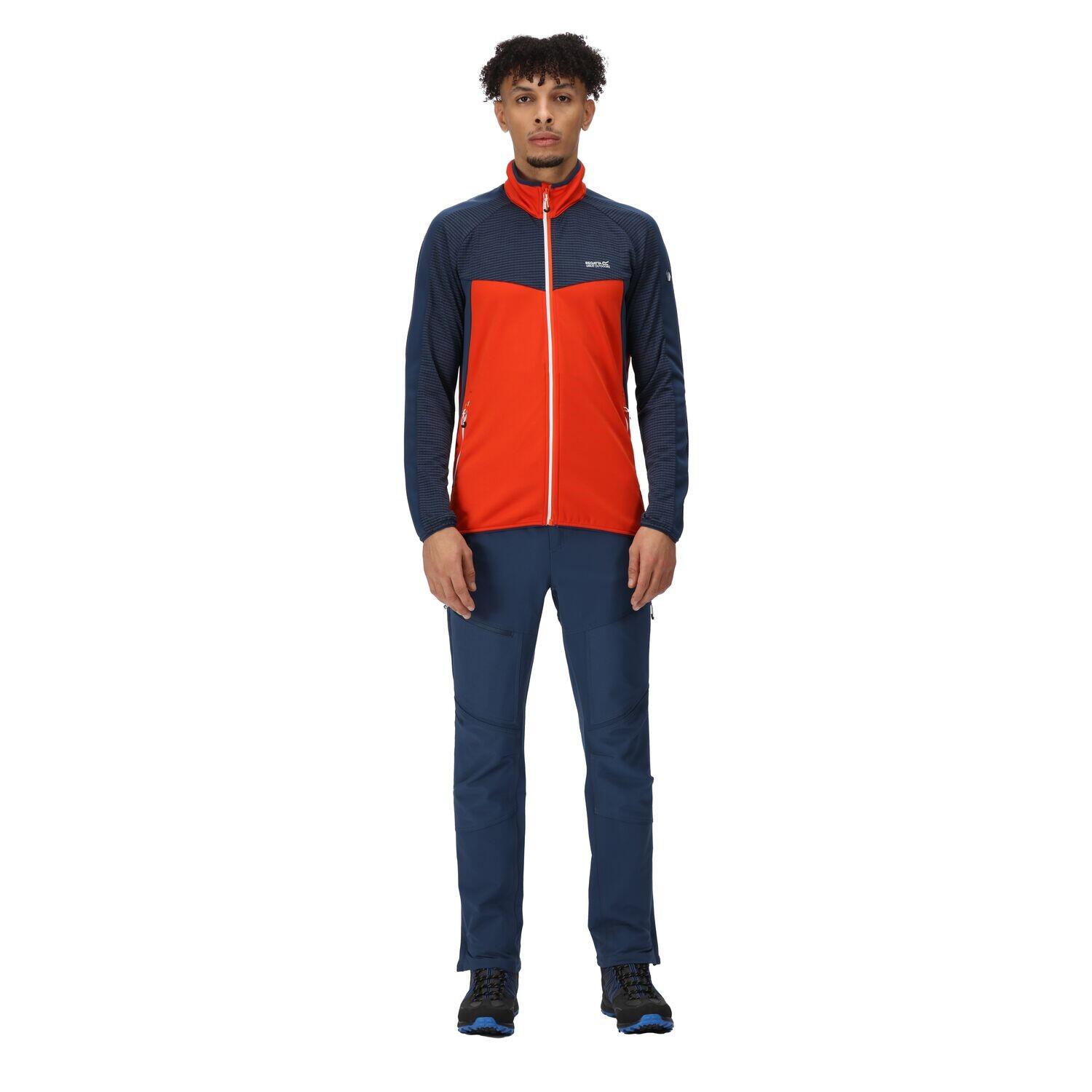 Sweat Homme Regatta Men Yare Vi Extol Stretch Softshell Jacket Rusty Orange 2/7