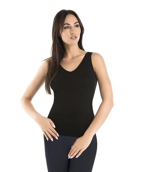 Débardeur en coton à col en V Teyli Claudia V