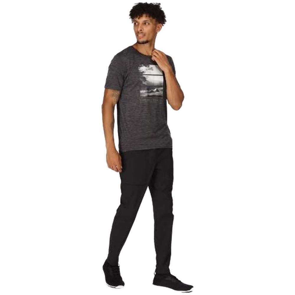 Camiseta de manga corta para hombre Regatta Fingal vii en color negro 5/7