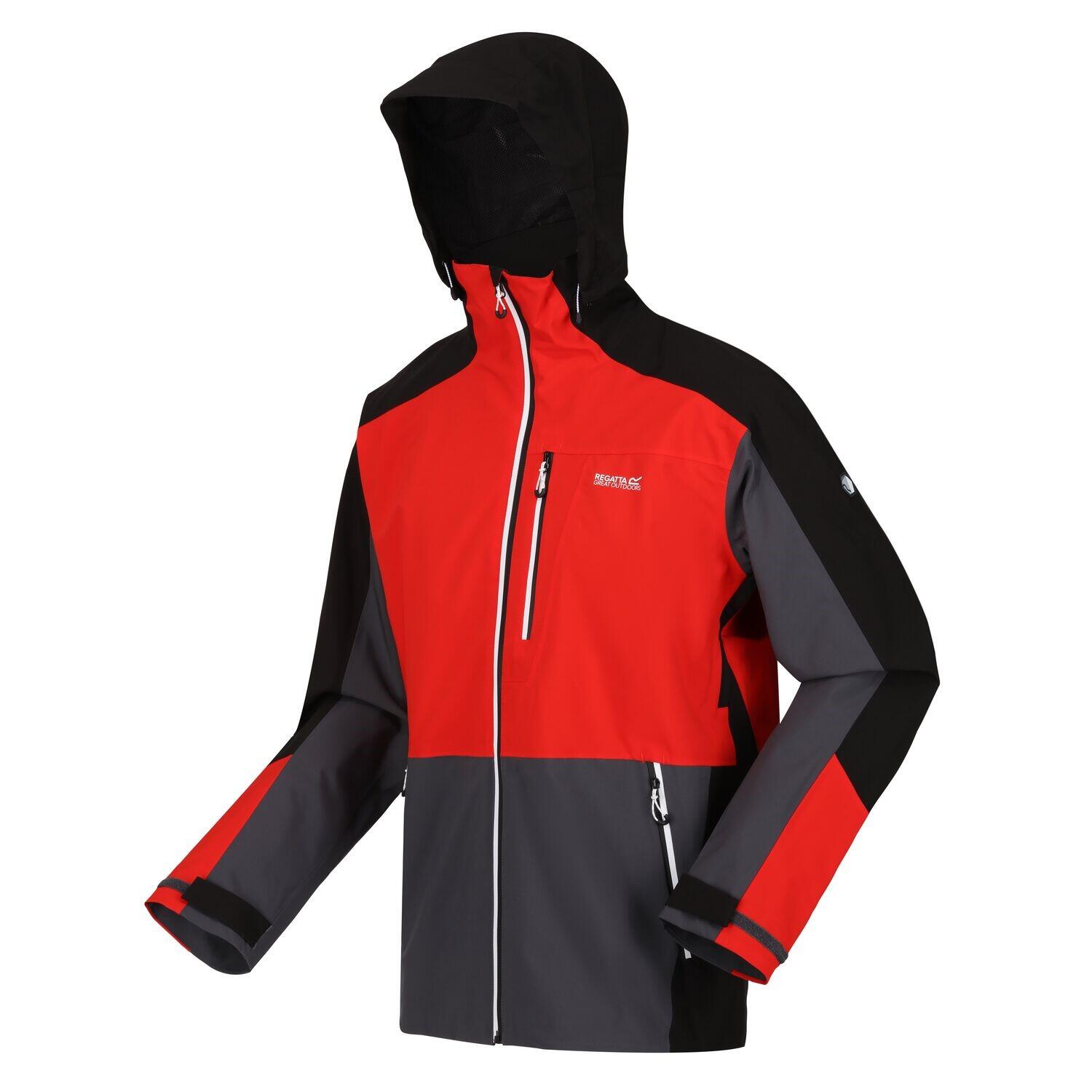 REGATTA Wanderjacke Bosfield Wandern/Outdoor/Trekking Herren Blk/Seville Wasserdicht