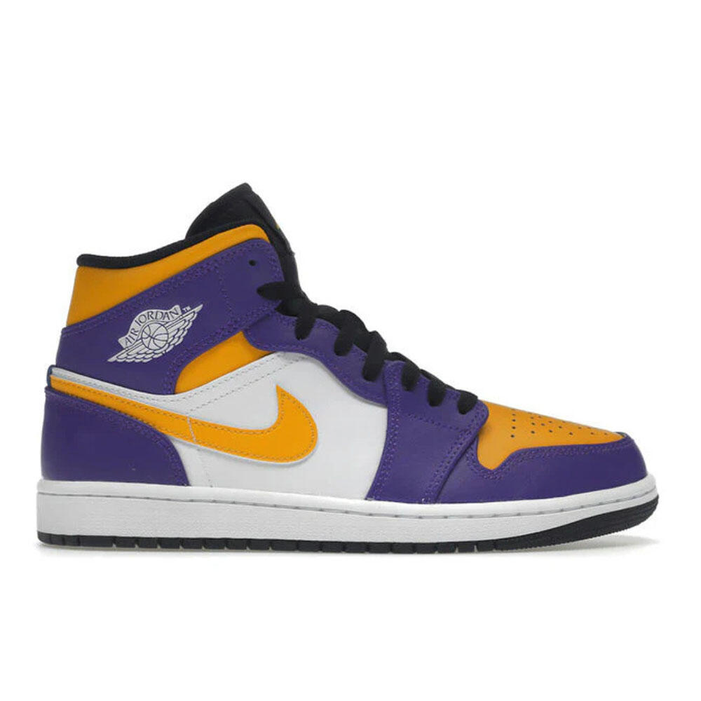 Nike - Air Jordan 1 Mid Lakers (2022) - Baskets - Violet - 42 - Decathlon