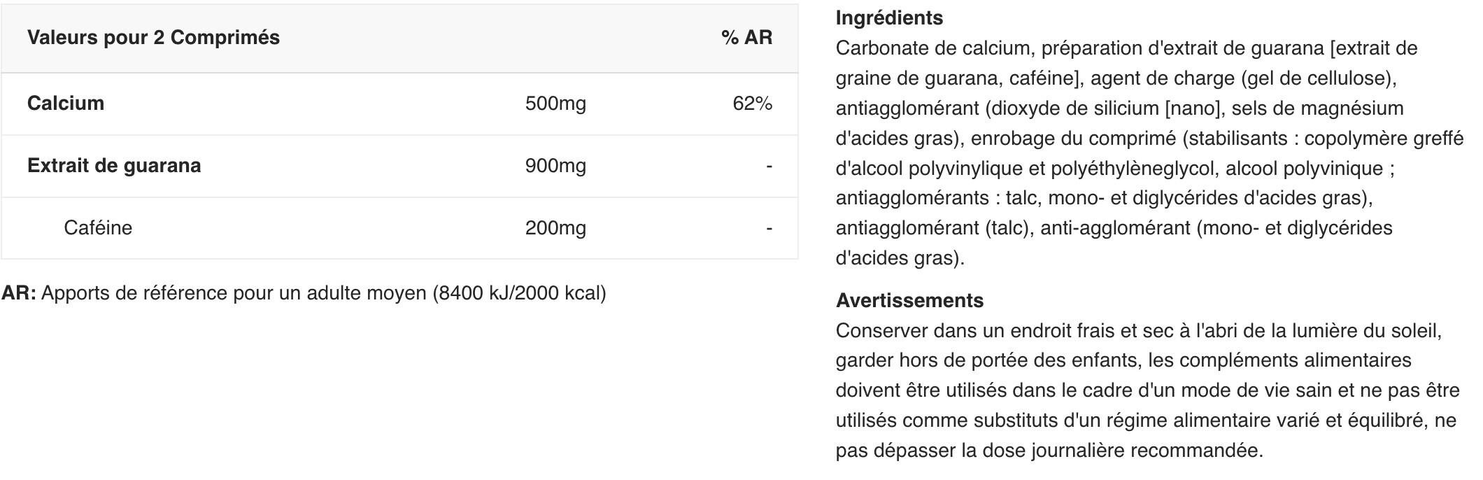 Super Guaraná - 100 Tabletas Scitec Nutrition 2/5