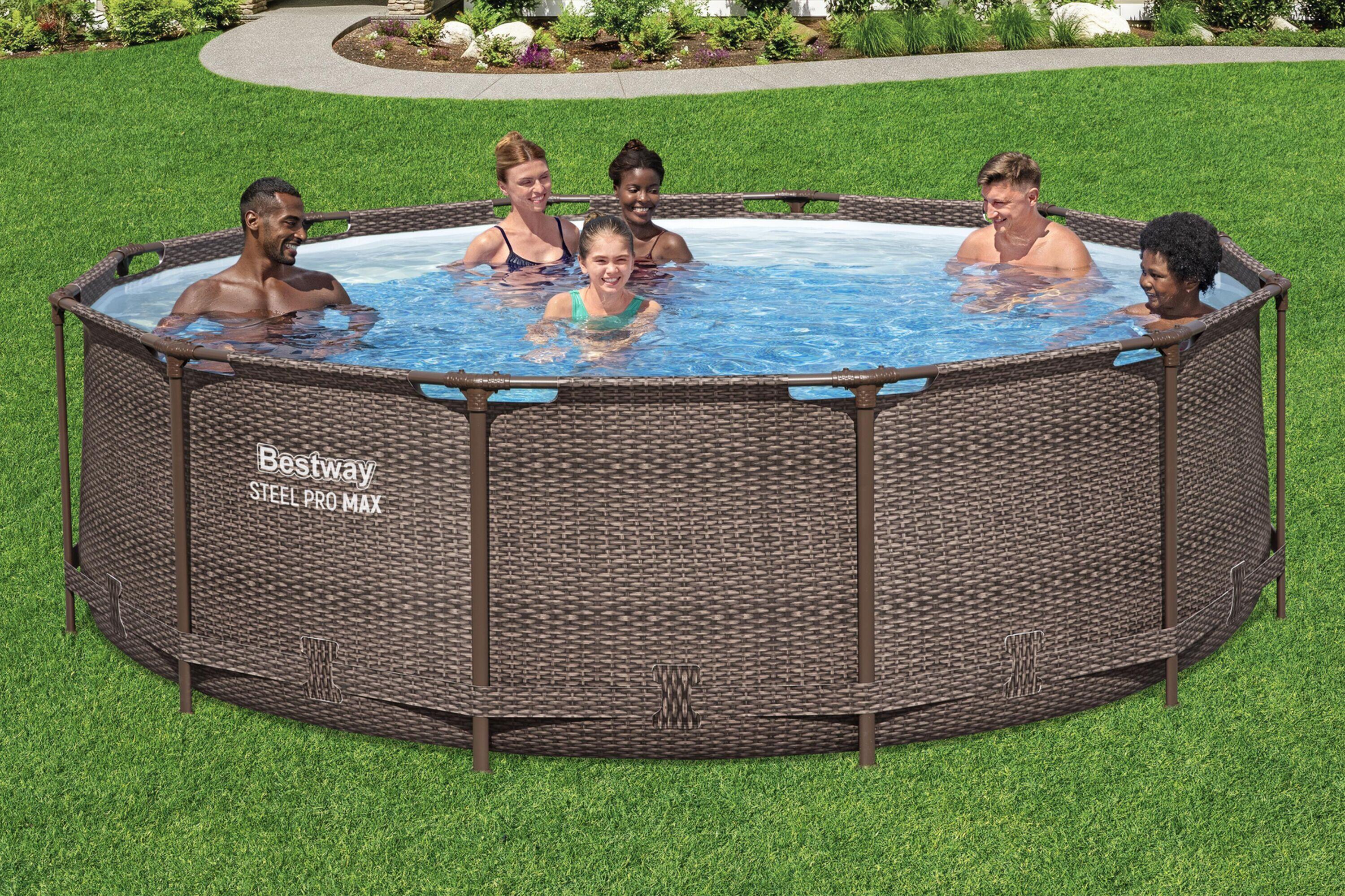 Bestway 56923-7 Piscina base fuori terra Steel Pro Max da 366x100 cm 2/7