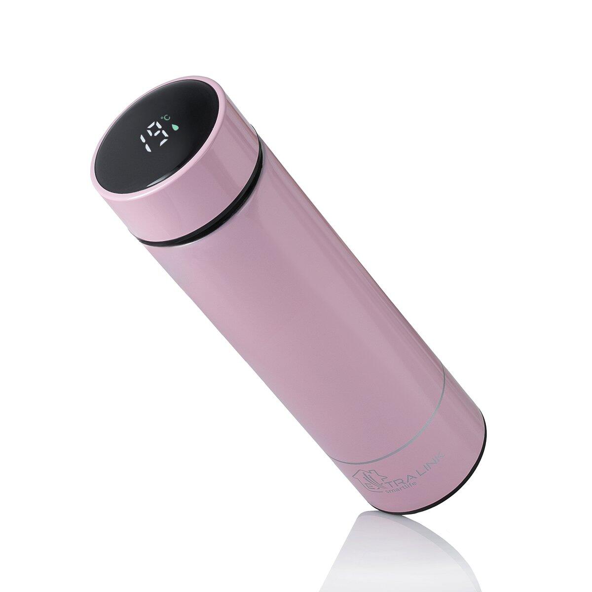 Termos z wyświetlaczem LED Extralink Smart Travel Mug Różowy Kubek termiczny 2/4