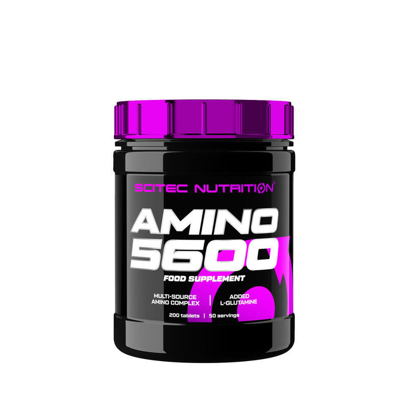 Amino 5600 - 200 Tabs de Scitec Nutrition Exclusivo Online      21,90€  Preço por quantidade 109,50€kg SCITEC NUTRITION Amino 5600 - 200 Tabs de Scitec NutritionVendido e expedido por: Masmusculo    