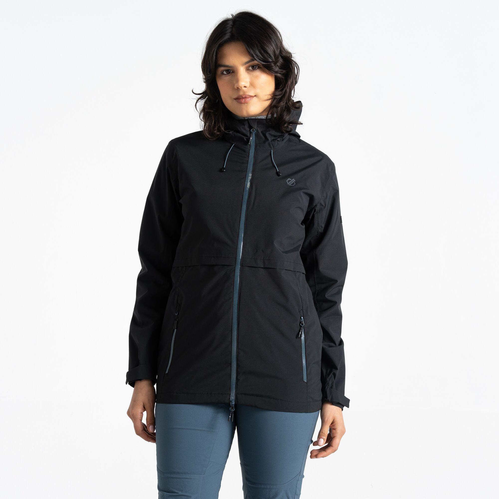 Chubasquero senderismo mujer impermeable Dare 2b Switch Up, negro 4/5
