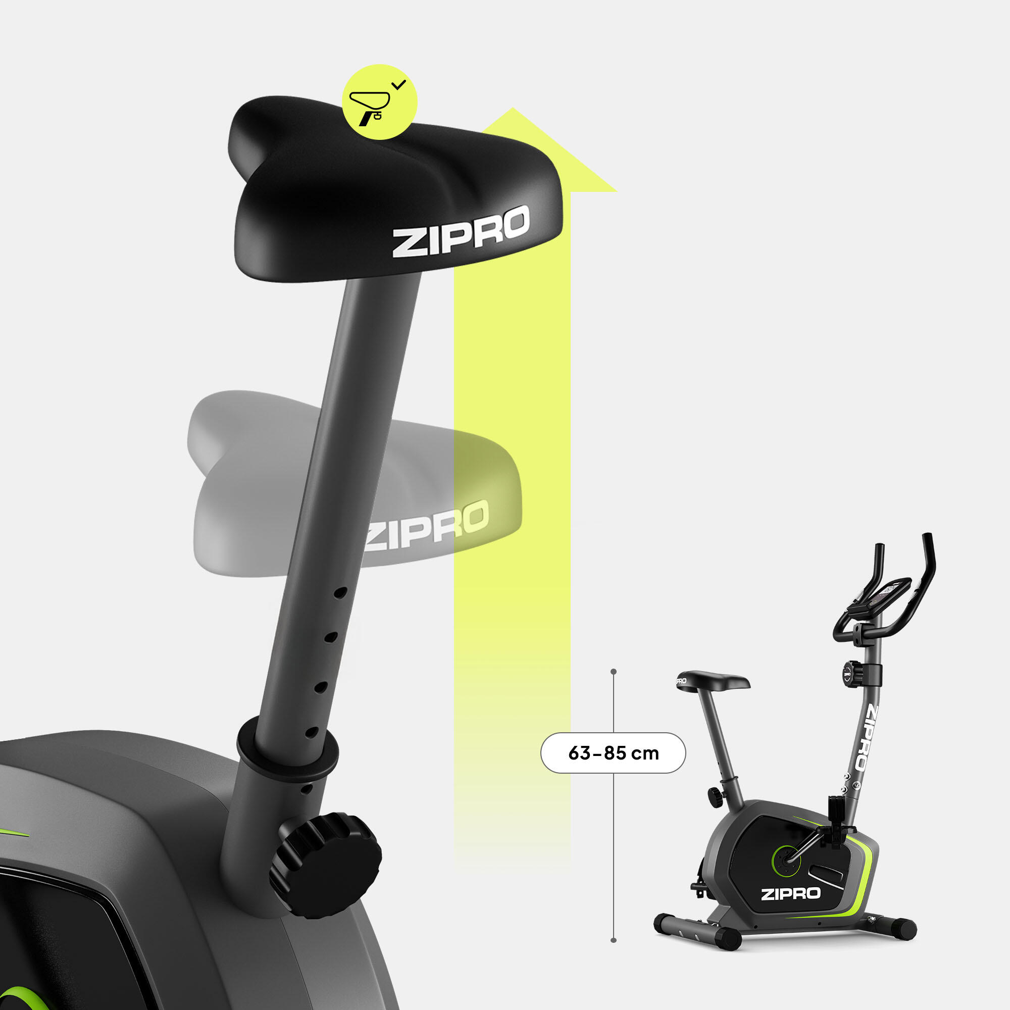 Регулювання сидіння велотренажера Zipro Drift