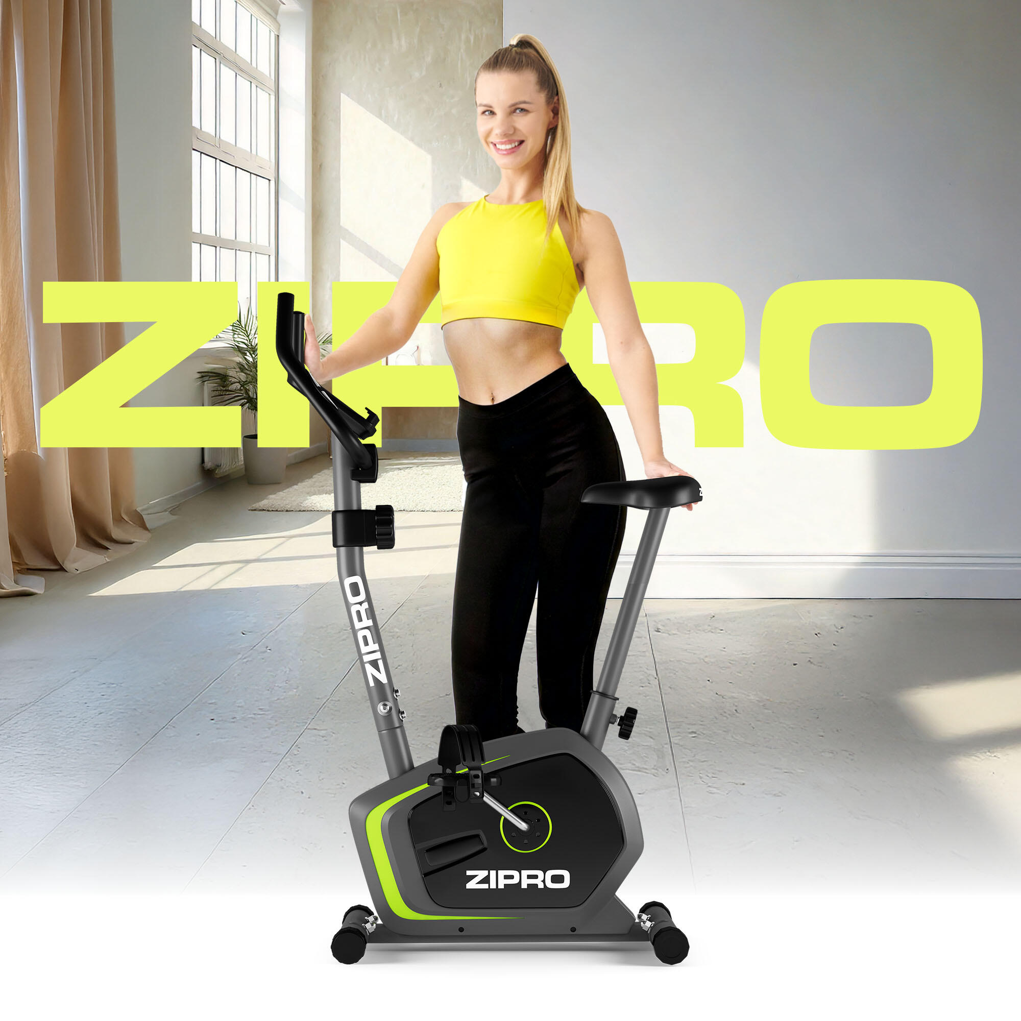 Vélo d'appartement magnétique Zipro Drift pour fitness et cardio 3/8