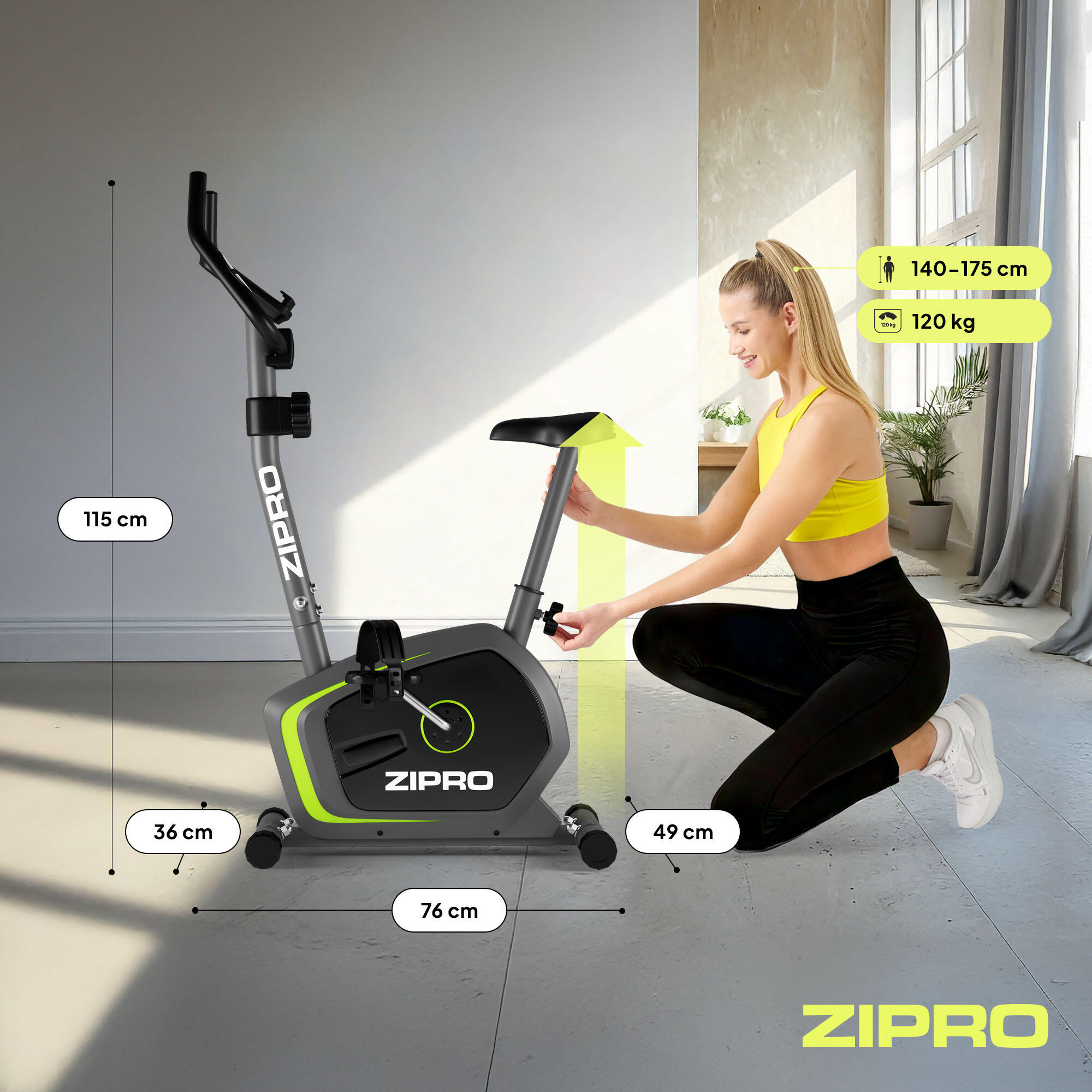 ZIPRO - Bicicletă de Apartament magnetiaă Zipro Drift 8 nivele de