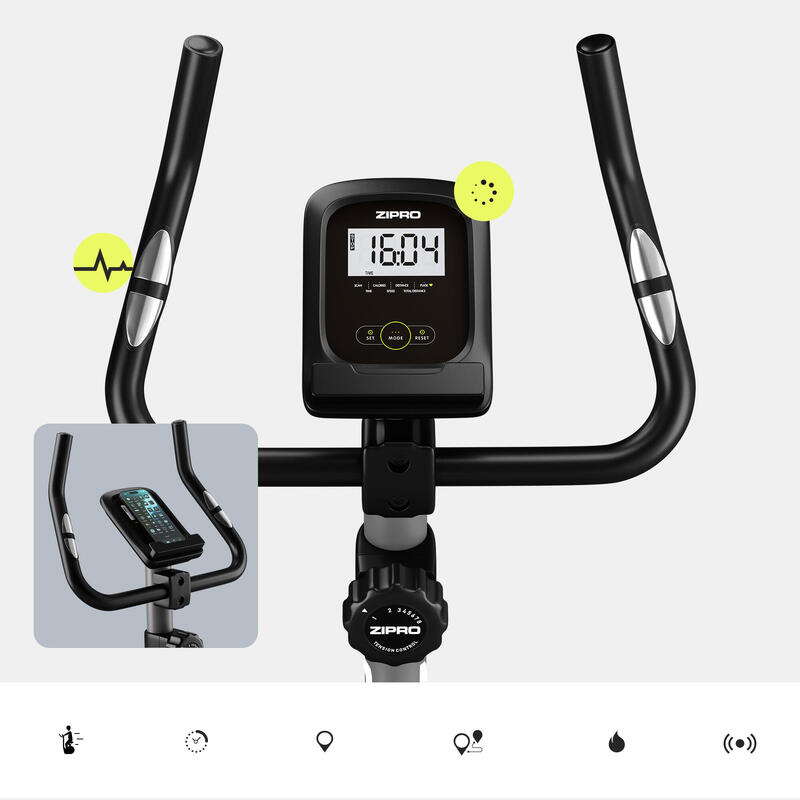 Hometrainer Zipro Drift magnetische voor fitness en cardio