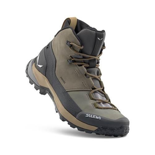 Buty trekkingowe męskie Salewa Puez Leather Mid Powertex 4/5