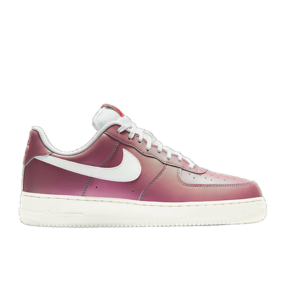 Nike - Nike Air Force 1 '07 Lv8 Iridescent Track Red Summit White Black (2017) - Baskets - Rose - 43 - Decathlon