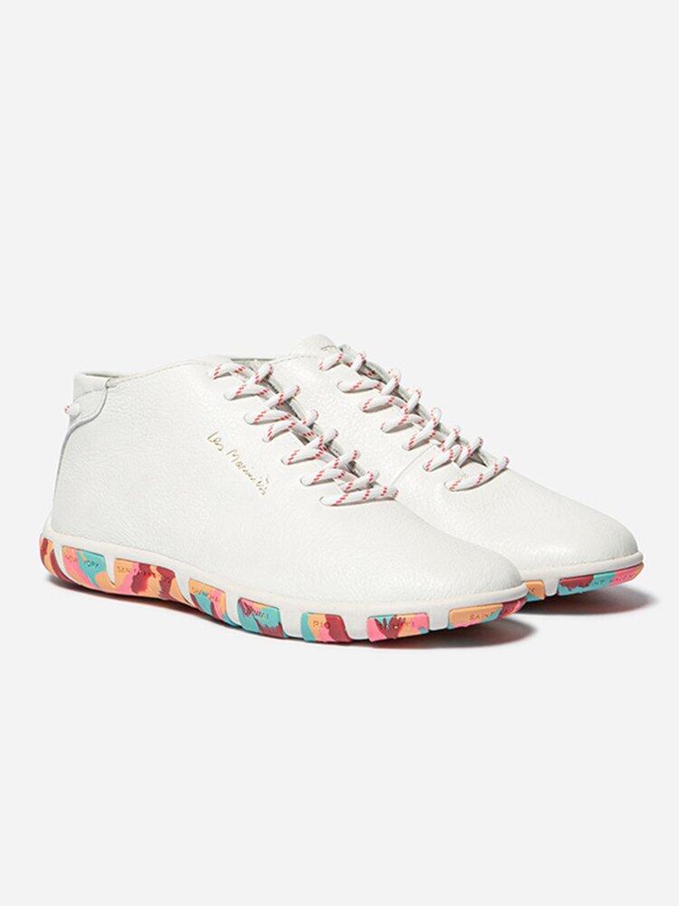 Tennis hautes Femme - JUHAYNA Blanc/ecru 2/5