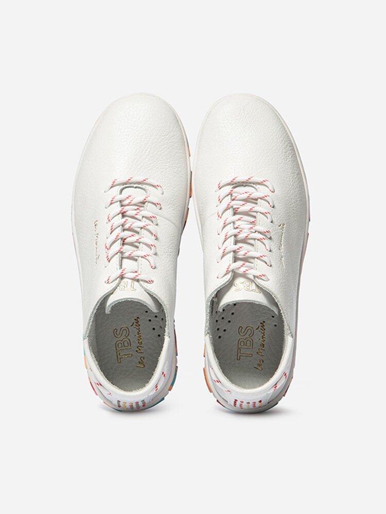 Tennis hautes Femme - JUHAYNA Blanc/ecru 3/5