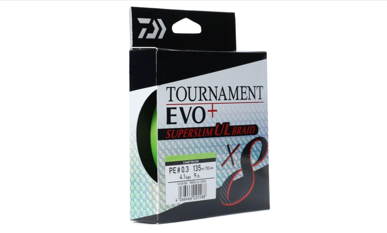 Daiwa Tournament 8XBRAID EVO+ SUPER SLIM PE0.3/4,1KG/135M szál 2/2
