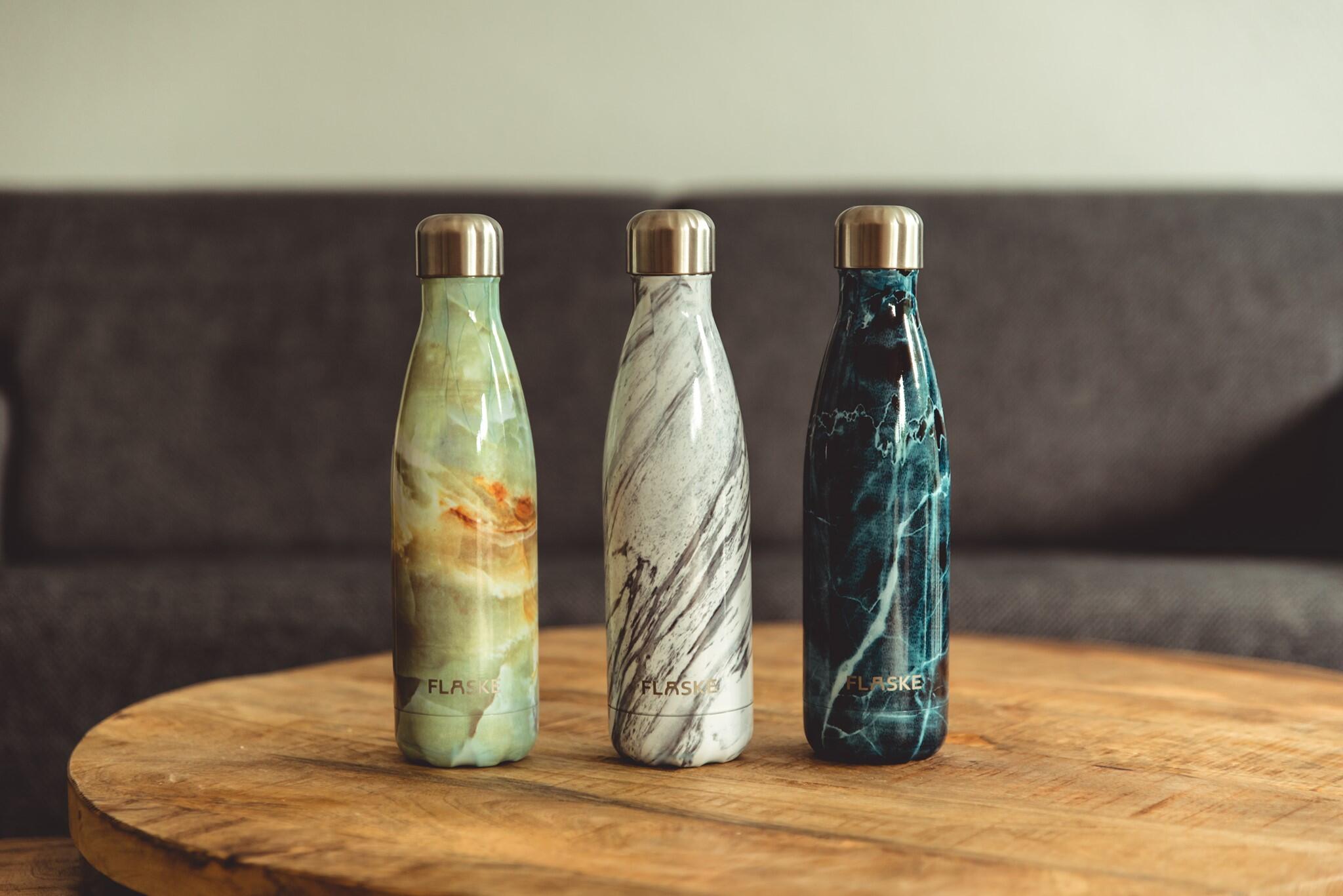 FLASKE Original 500ML / Marble Ice 3/4