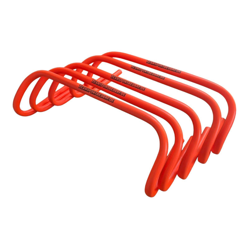 Set 5 obstacole antrenament Team, inaltime 15 cm, portocalii