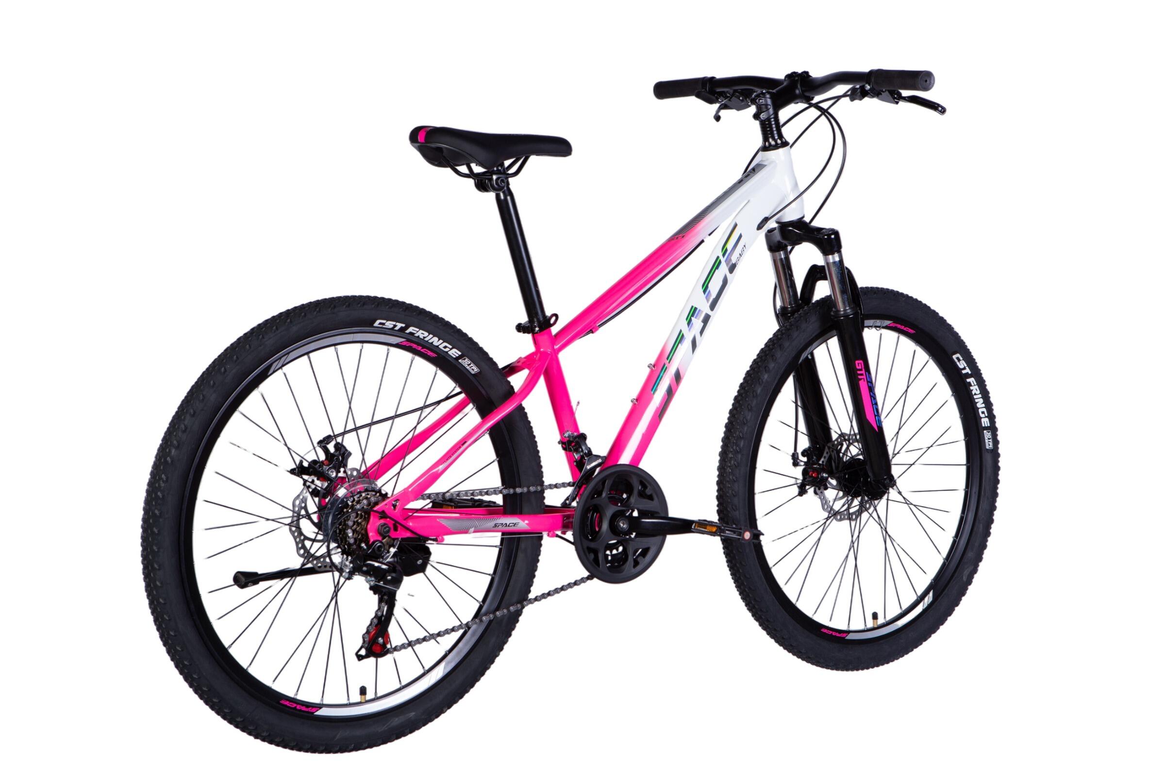 Bicicleta Mars 26″, 145–170 cm, 21 velocidades, Blanco/Rosa 4/6