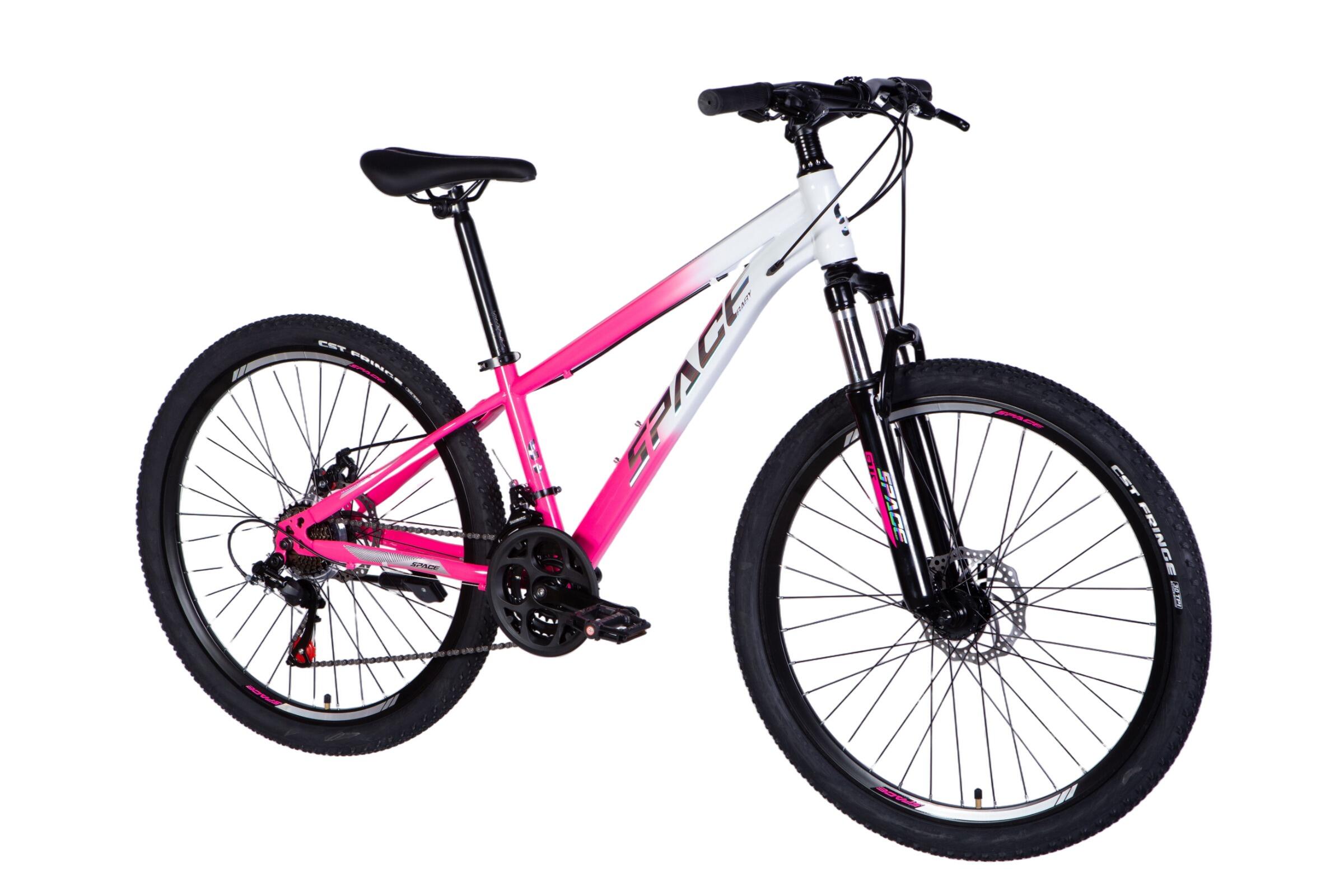 Bicicleta Mars 26″, 145–170 cm, 21 velocidades, Blanco/Rosa 2/6