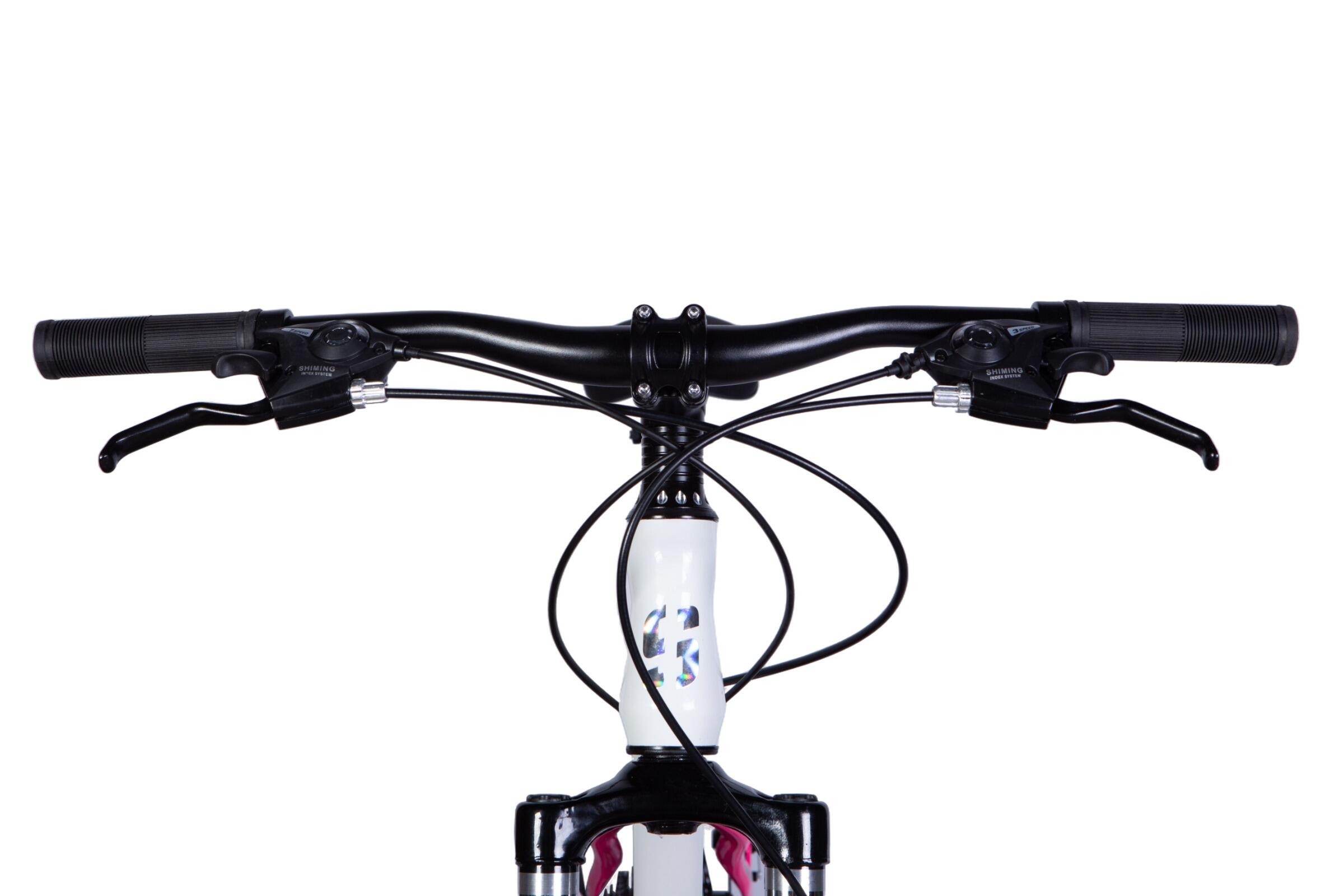 Bicicleta Mars 26″, 145–170 cm, 21 velocidades, Blanco/Rosa 5/6