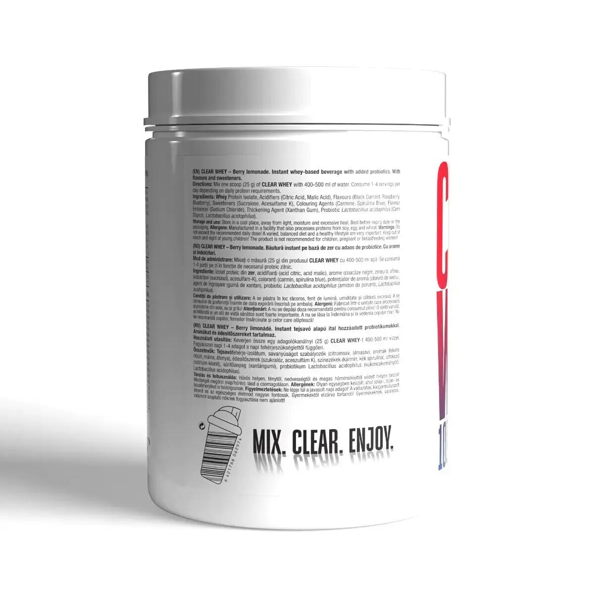 Pudra proteica din zer, Clear Whey Berry Lemonade, 450g 2/3