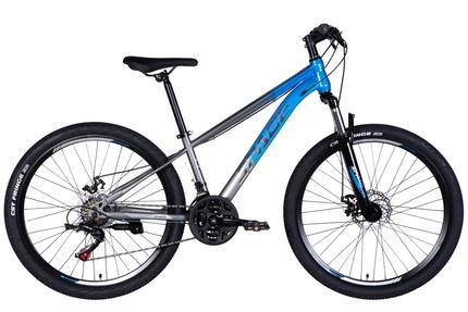 Vélo VTT 26" robuste 13" 21 vitesses 145-170cm suspension bleu Davi Mars