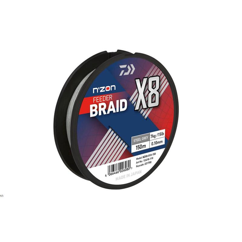 Fir textil Daiwa NZON 8XBRAID STEEL GRAY 012MM/8,5KG/150M
