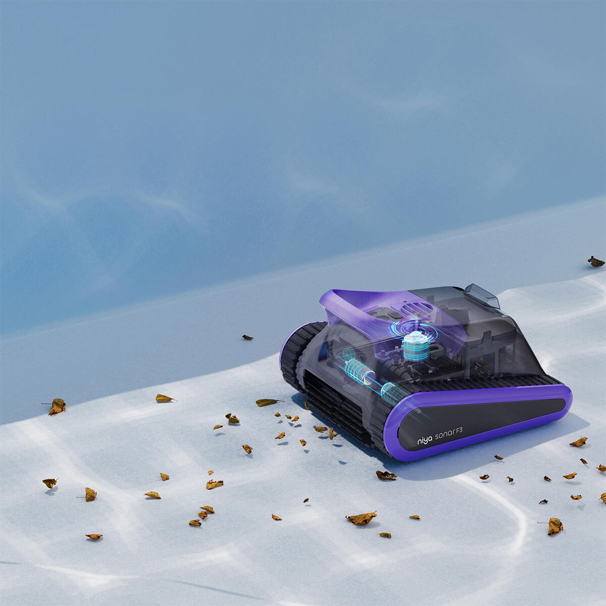 Robot aspirateur sans fil, couverture complète grâce à sa navigation 2/6