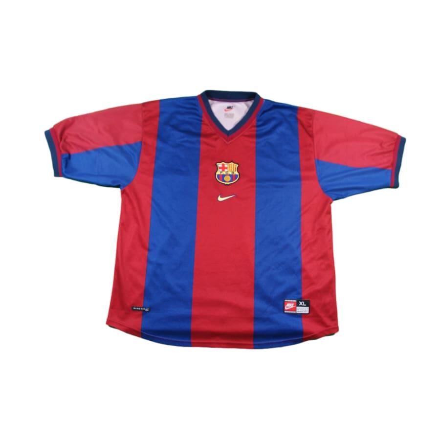 Nike - Reconditionné - Maillot Barcelone Vintage Années 2000 - Bon État - Maillot Manches Courtes - Multicolore - 48 Xl - Decathlon