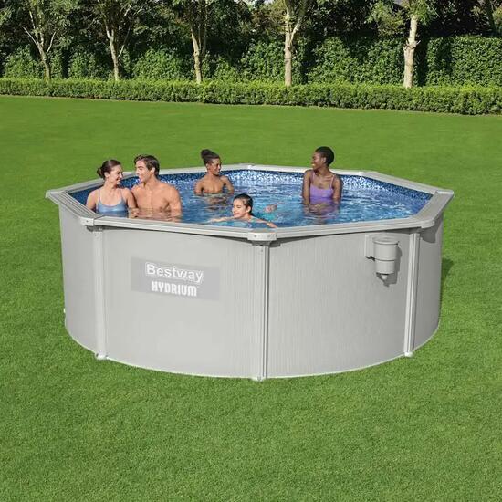 Piscine encadrée hors sol ronde Hydrium 360x120 cm