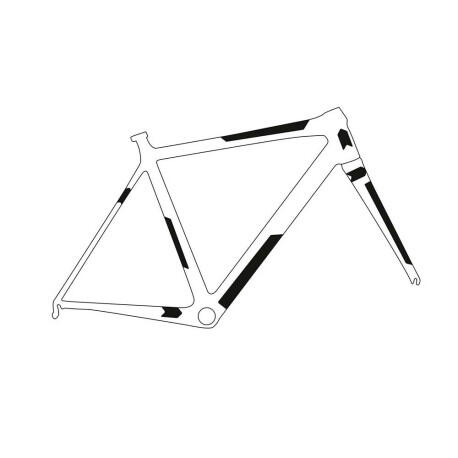 Framebeschermingsset - EXTRA Gravel/weg - transparant/zilver 2/4