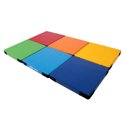 Leichtturnmatten-Set Mini Turnen Unisex Gelb. Grün. Rot