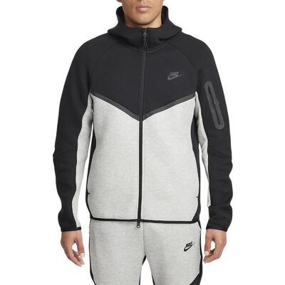 Ritshoodie tech fleece zwart - hv0949-011