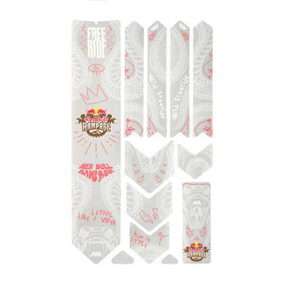 Framebeschermingsset - extra 10 stuks - red bull rampage freeride wit