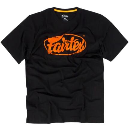 Fairtex T-Shirt 100% Baumwolle Vintage Orange, Regular Fit