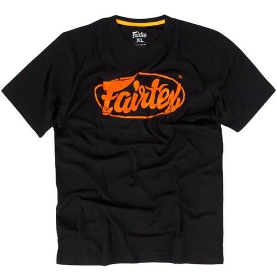 Fairtex T-Shirt 100% Baumwolle Vintage Orange, Regular Fit