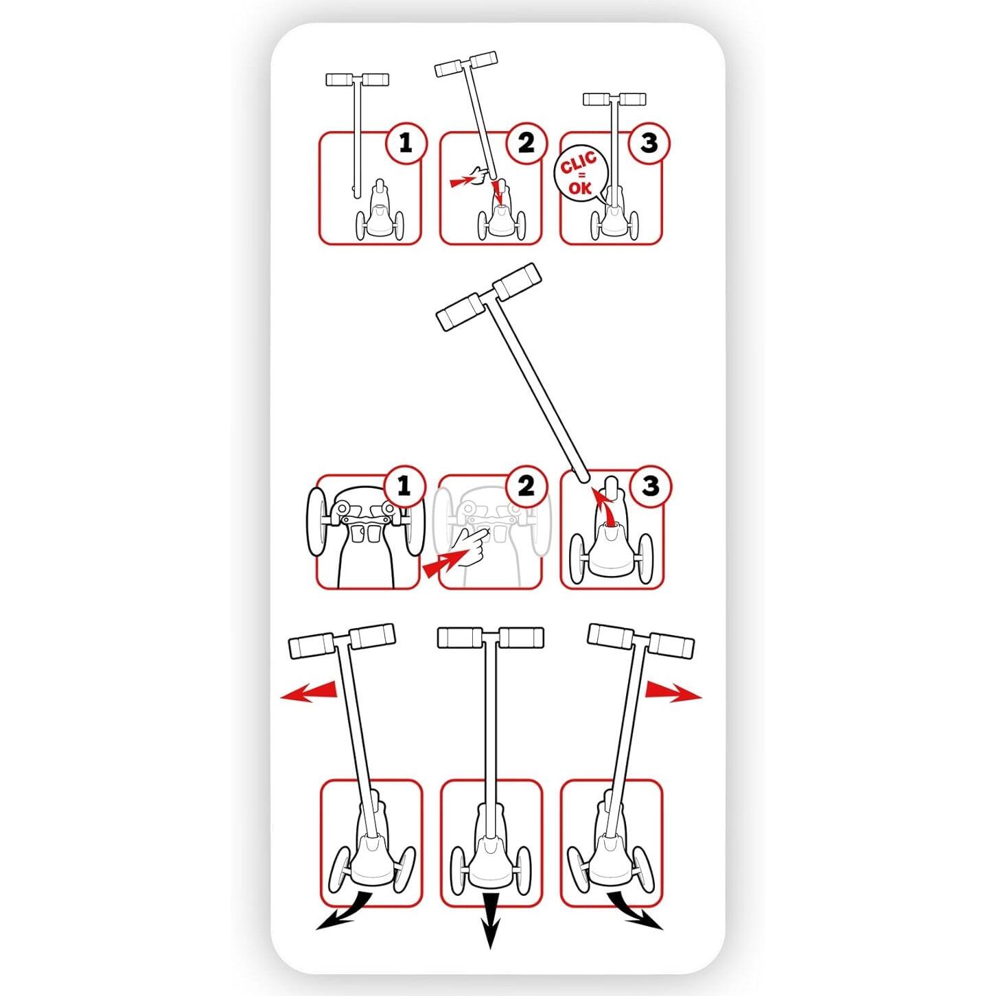 Monopattino per bambini 3 ruote Skids Control 4/5