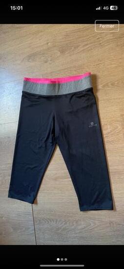 Entre Particuliers - Pantalon legging 3/4 domyos fitness course à pieds